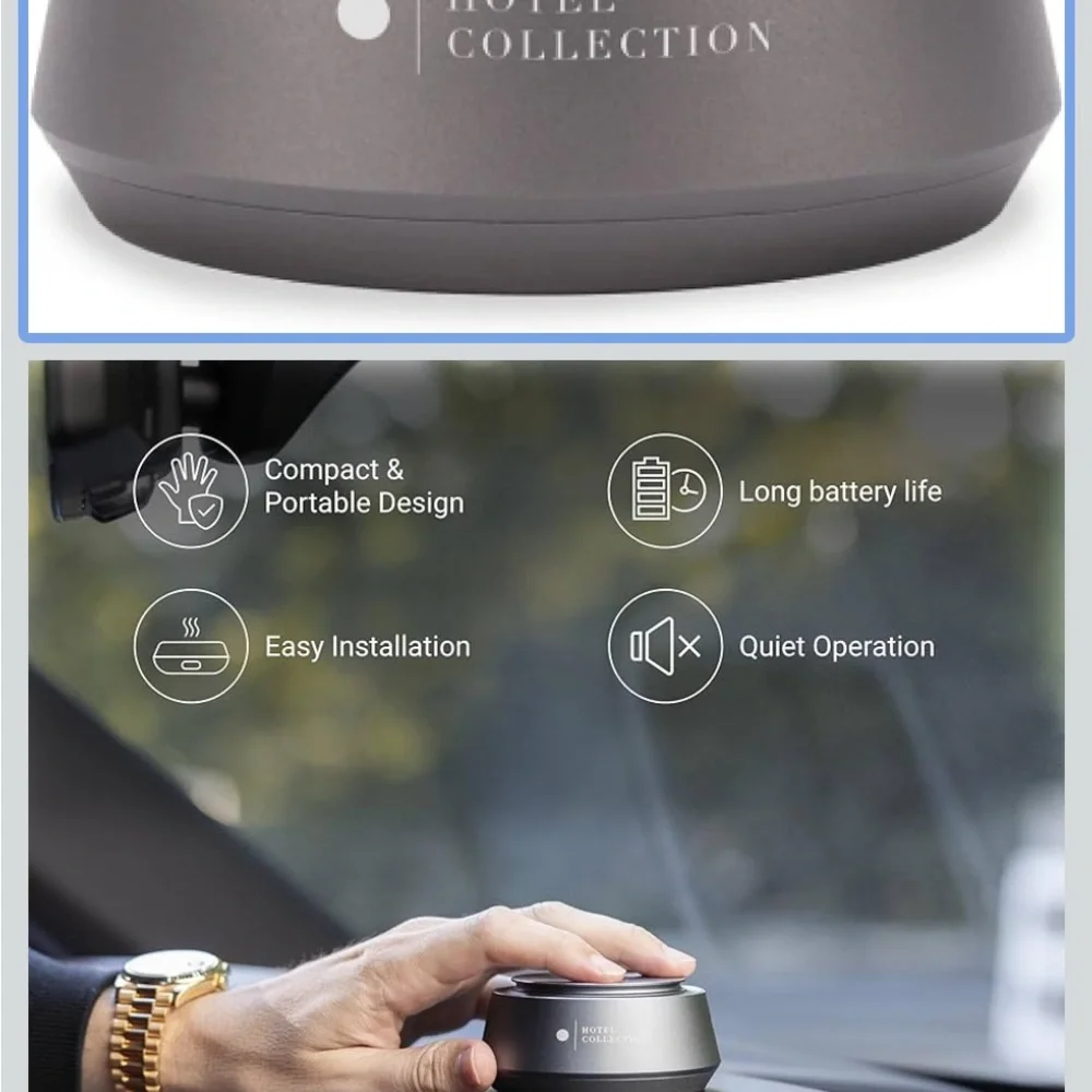 Hotel Collection Smart Car Diffuser - Gunmetal - Picture 6 of 6